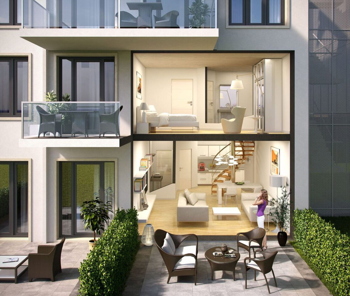 Cutaway / sectional visualisation